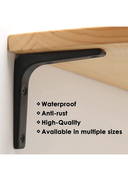 Duvara Monte Braket 8 Parçalı Set Metal Braket 100MM x 100MM Ağır Braket Dekoratif Duvara Monte Endüstriyel Mutfak Radyatör Duvara Monte Braket Siyah (Yurt Dışından) fırsatları