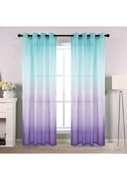 2x Tül Panjur Mavi 132* 241CM (Yurt Dışından)