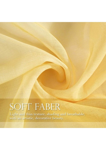 2 Degrade Perde Sarı 107 * 160 cm (Yurt Dışından) modelleri