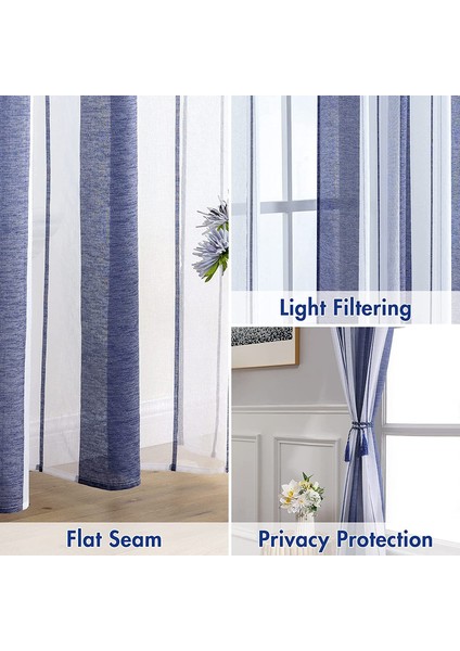 2 Nordic Perde Mavi 137* 213CM (Yurt Dışından) fırsatları