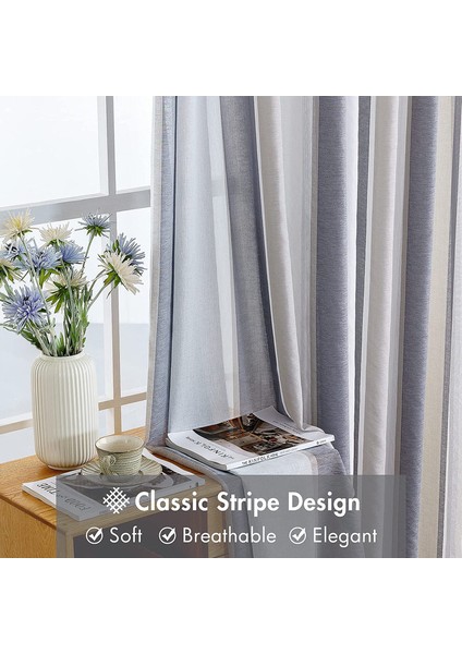 2 Nordic Perdeler Koyu Gri 140* 225CM (Yurt Dışından) fırsatları