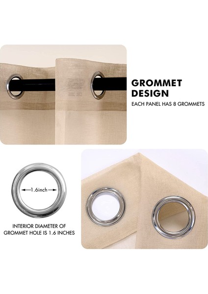 Teotak 2 Düz Perde BEJ-140 * 137CM (Yurt Dışından) fiyatları