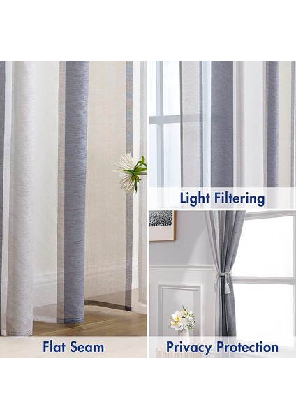 2 Nordic Perdeler Koyu Gri 140* 225CM (Yurt Dışından) indirimleri