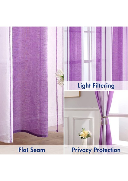 2 Nordic Perde Mor 137* 213CM (Yurt Dışından) indirimleri