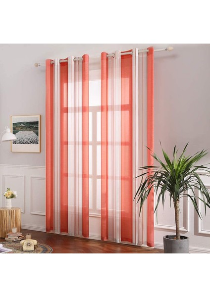 2 Nordic Perde Kırmızısı 140* 225CM (Yurt Dışından) fırsatları