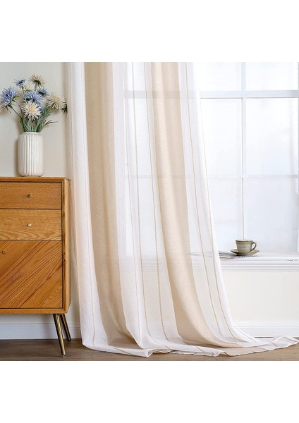 2 Nordic Perde Bej 140* 175 cm (Yurt Dışından) fırsatları