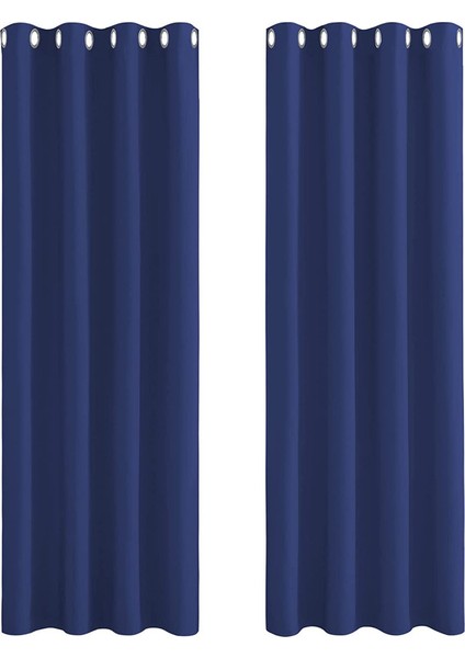 2 Gölgeleme Perdeleri Lacivert 140 * 245 cm (Yurt Dışından)