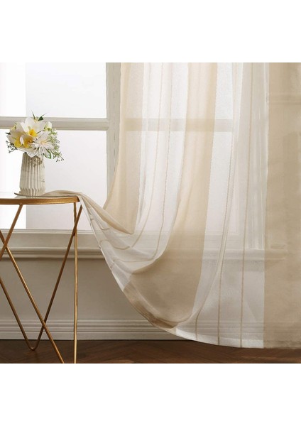 2 Nordic Perde Bej 140* 145 cm (Yurt Dışından) fiyatları