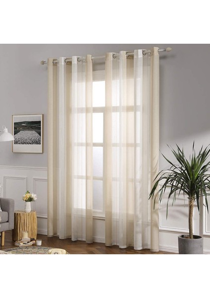 2 Nordic Perde Bej 140* 244 cm (Yurt Dışından) fiyatları