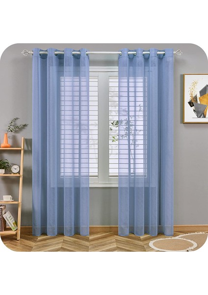 Teotak 2 Düz Renk Perde Mavisi -140 * 137CM (Yurt Dışından)