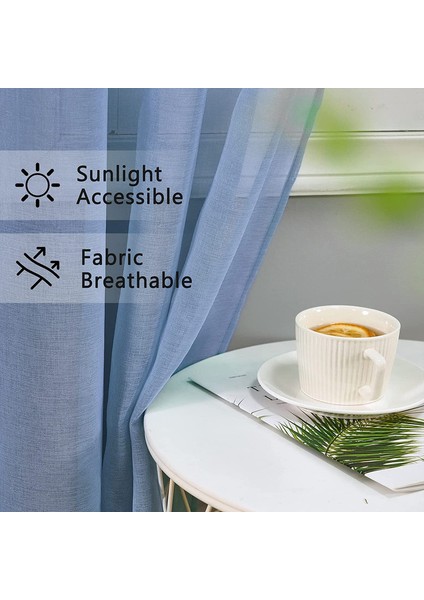 Teotak 2 Düz Renk Perde Mavisi -140 * 137CM (Yurt Dışından) modelleri