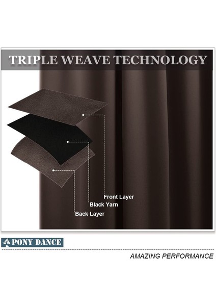 2 Gölgeleme Perdeleri Kahverengi 132* 60CM (Yurt Dışından) fırsatları