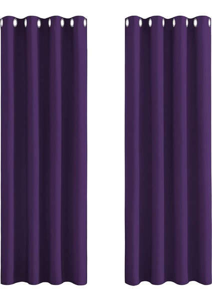 2 Gölgeleme Perdesi Mor 140 * 170 cm (Yurt Dışından)