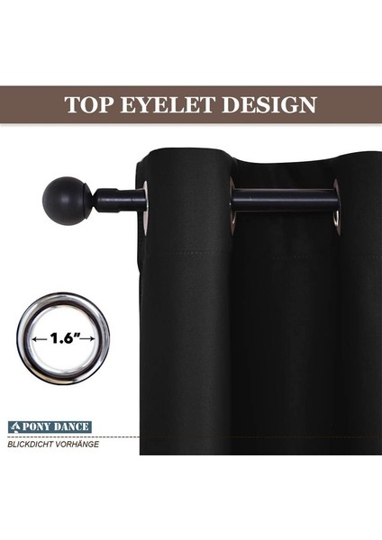 2 Gölgeleme Perdeleri Siyah 132* 114CM (Yurt Dışından) fiyatları