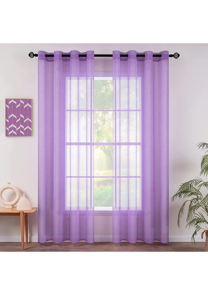 Teotak 2 Düz Renk Perde Mor -140 * 137CM (Yurt Dışından)