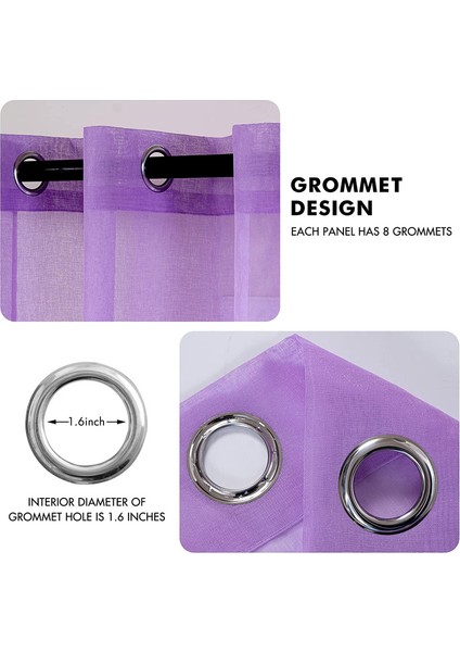 Teotak 2 Düz Renk Perde Mor -140 * 137CM (Yurt Dışından) fiyatları