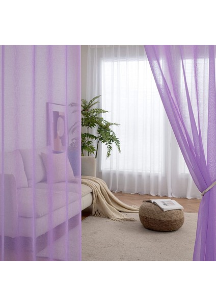 Teotak 2 Düz Renk Perde Mor -140 * 137CM (Yurt Dışından) fırsatları