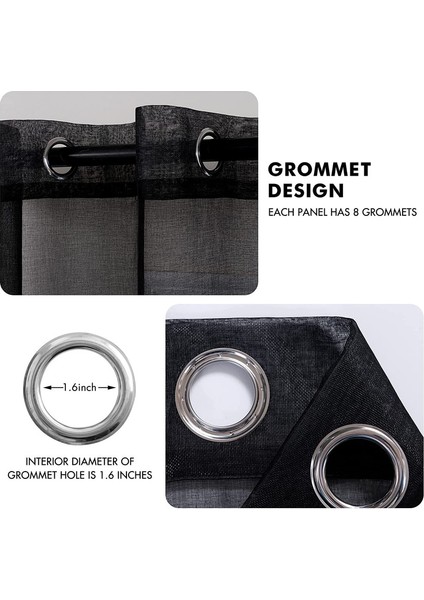 Teotak 2 Düz Renk Perde Siyah -140 * 229CM (Yurt Dışından) fiyatları