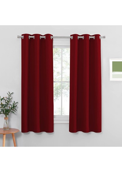 2 Gölgeleme Perdeleri Kırmızı 140 * 170 cm (Yurt Dışından) indirimleri