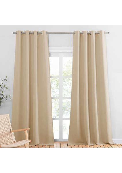2 Gölgeleme Perdeleri Bej 132* 160CM (Yurt Dışından) indirimleri