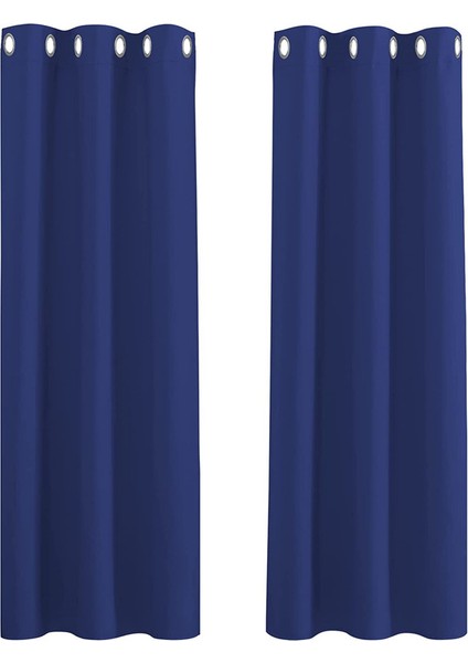 2 Gölgeleme Perdeleri Lacivert 132* 137CM (Yurt Dışından)