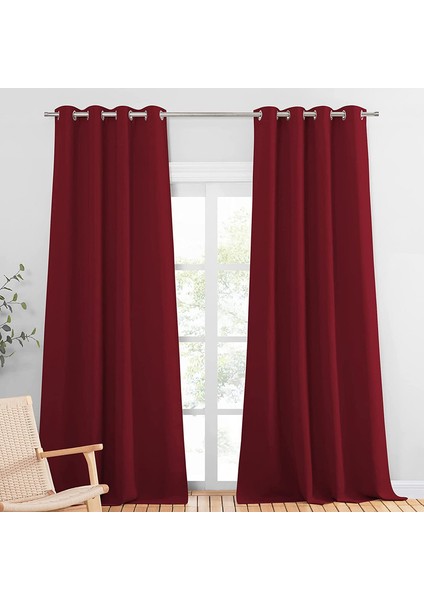 2 Gölgeleme Perdesi Kırmızı 132* 114CM (Yurt Dışından) indirimleri