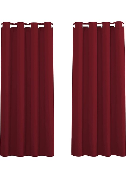 2 Gölgeleme Perdeleri Kırmızı 140 * 245 cm (Yurt Dışından)