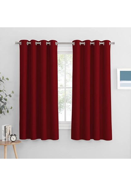 2 Gölgeleme Perdeleri Kırmızı 140 * 245 cm (Yurt Dışından) indirimleri
