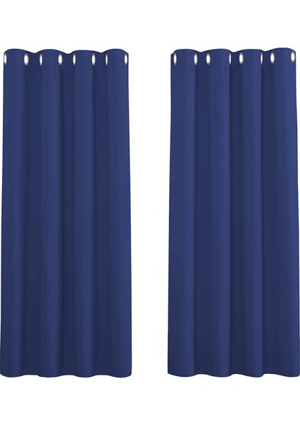 2 Gölgeleme Perdeleri Lacivert 132* 160 cm (Yurt Dışından)