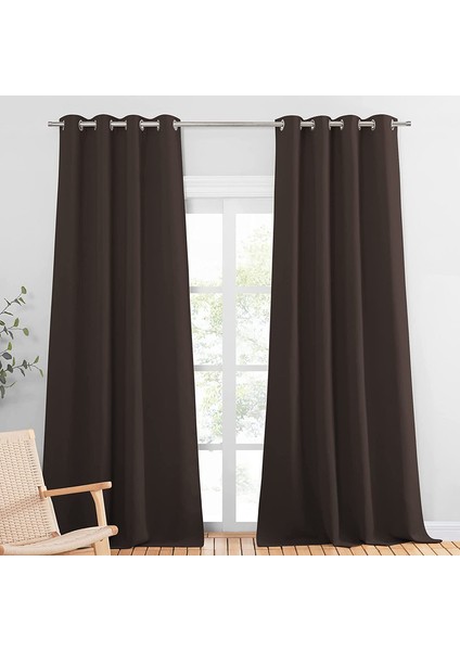 2 Gölgeleme Perdeleri Kahverengi 132* 45CM (Yurt Dışından) fiyatları