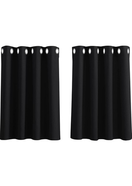 2 Gölgeleme Perdeleri Siyah 132* 241CM (Yurt Dışından)
