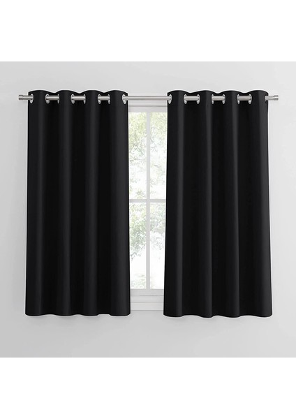 2 Gölgeleme Perdeleri Siyah 132* 114CM (Yurt Dışından) indirimleri