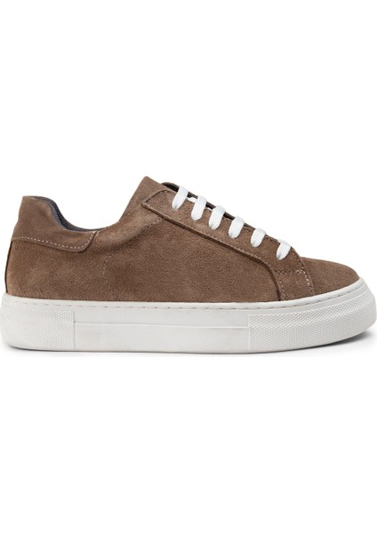 Hakiki Süet Vizon Rengi Sneaker Kadın Ayakkabı