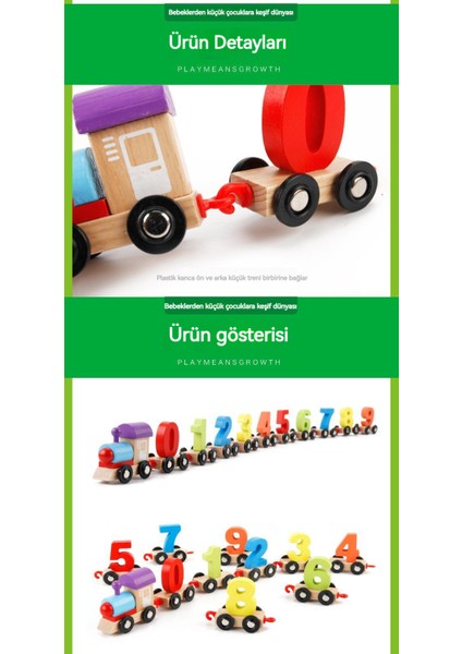 Ahşap Top Manyetik Dijital Küçük Tren Ahşap Çocuk Oyuncak Erkek ve Kız Erken Eğitim Bulmaca Sürükleme (Yurt Dışından)
