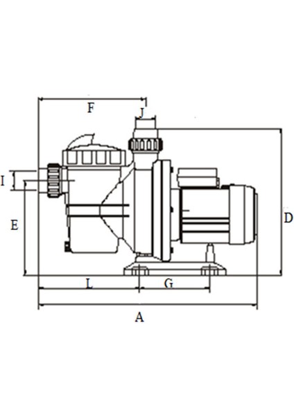 HCP-150M Ön Filtreli Havuz Pompası - 1.5 Hp [2 Yıl Garantili] 220V