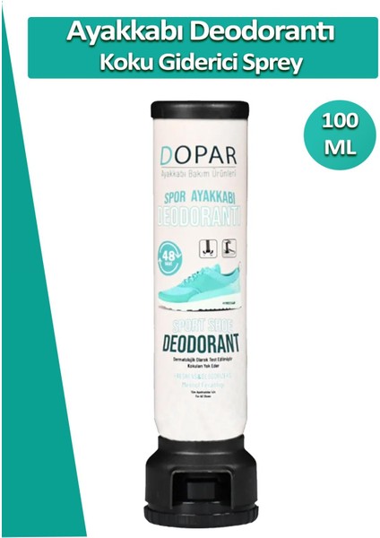 Dopar Ayakkabı Deodorantı Koku Giderici Önleyici Sprey 100ML