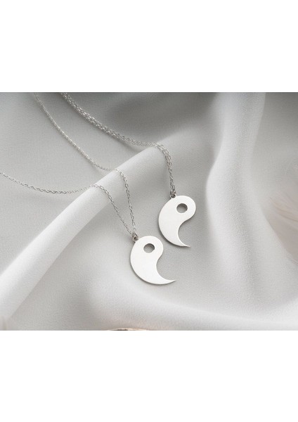 925 Ayar Gümüş Çift Yin Yang Kolye fiyatları
