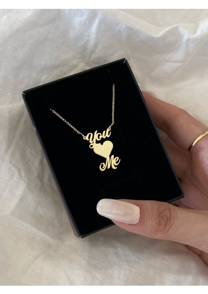 925 Ayar Gümüş You Me Kolye