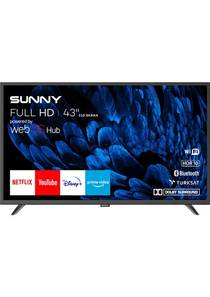 SN43DAL540C 43" 109 Ekran Dahili Uydu Alıcılı Full HD Smart LED TV