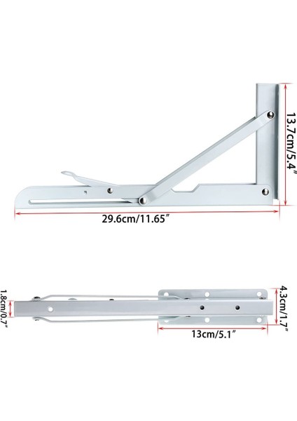 2 Adet Duvara Monte Raf Braketi-Beyaz-Metal-Üçgen-Katlanabilir-Maksimum Yük Yaklaşık 60 kg Vida Beyazı Hariç 12 Inç (Yurt Dışından) fiyatları