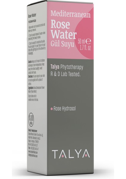 Isparta Gül Suyu, Yağı Alınmamış Gül Suyu, %100 Saf, Doğal ve Katkısız, Aydınlatıcı Tonik, 50 ml