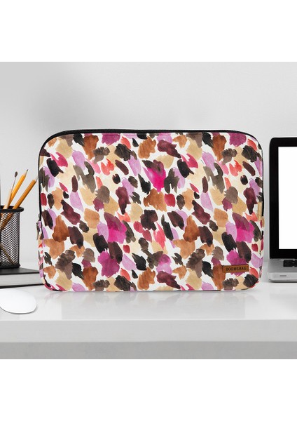 MacBook Air/pro Ultrabook 13-14 Inç Su Geçirmez Fermuarlı Darbe Önleyici Laptop Notebook Çantası-Paint