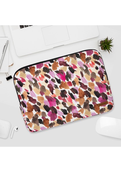 MacBook Air/pro Ultrabook 13-14 Inç Su Geçirmez Fermuarlı Darbe Önleyici Laptop Notebook Çantası-Paint fiyatları