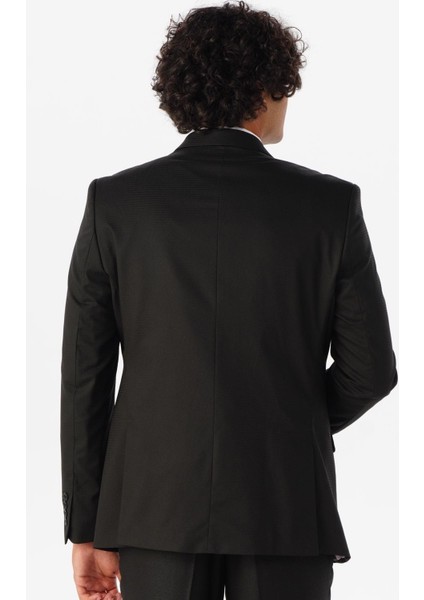 Slim Kalıp Armürlü Yelekli Takım Elbise fiyatları