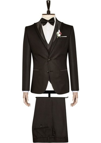 Slim Fit Dar Kalıp Smokin Damatlık