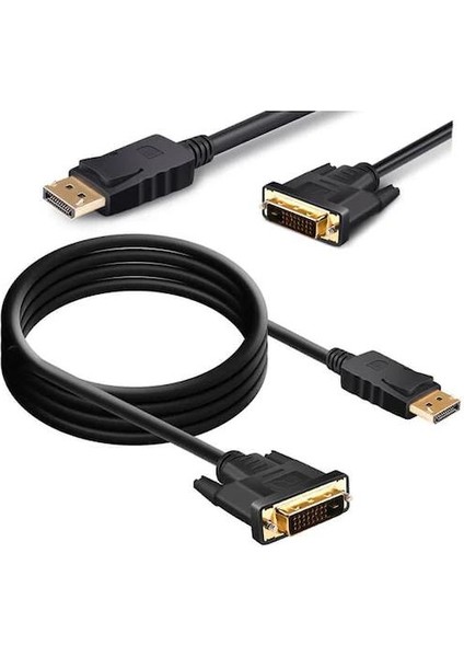 Displayport DVI Kablo 1.5 Metre Dp To DVI Kablo Displayport 24+1 DVI Kablo