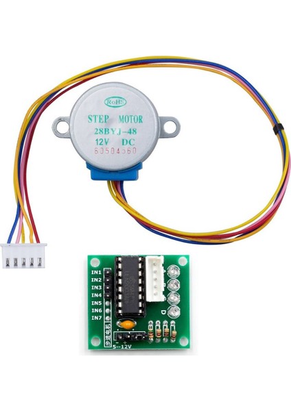 Roba 12V 28BYJ48 Step Motor + ULN2003A Sürücü Kartı