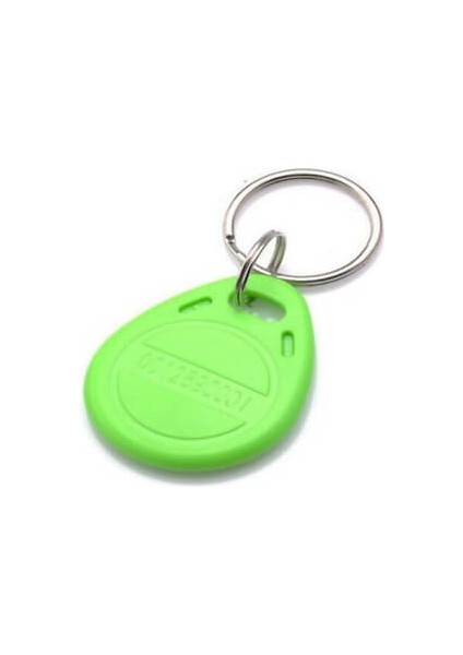 Manyetik Anahtarlık Rfid Keyfob Tag Göstergeç Anahtarlık 125 Khz Proximity Yeşil 25 Adet