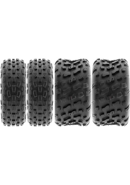 Set 21X7-10 ve 20X10-9 A029-A022 6 Kat Atv Lastik Ön-Arka