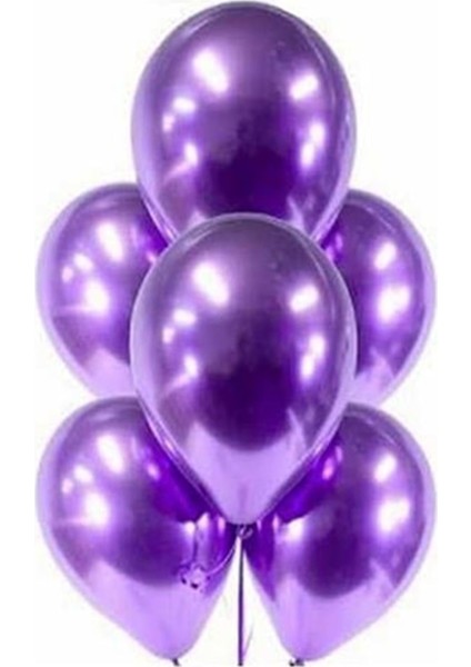 Balon Krom 12" 5li Mor